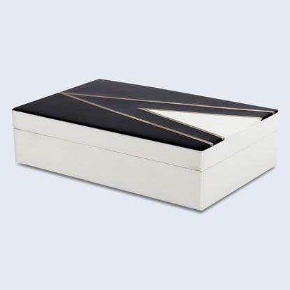 Handicrafts Home Black and White Decorative Storage Box - Image 7