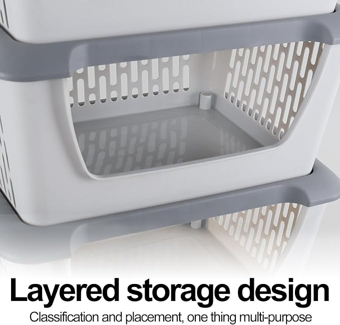 5-Tier Stackable Storage Bins, Organizer Basket - Image 3