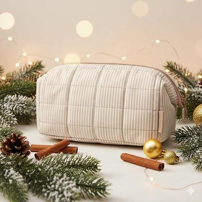 BAGSMART Makeup Bag Travel Toiletry Bag, Puffy Padded Make Up Bags - Image 2