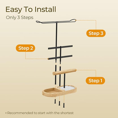 3 Tiers Jewelry Organizer, Earring Holder Organizer - Image 6
