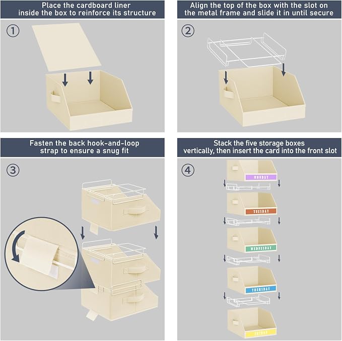 DIMJ Closet Organizers Storage Bins - Image 5