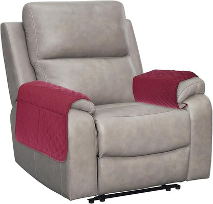 uxcell 2 PCS Armrest Covers, Couch Arm Cover Furniture Protect Slide Recliner by uxcell