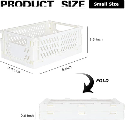Tixill 2-Pack Mini Foldable Plastic Baskets - Image 2
