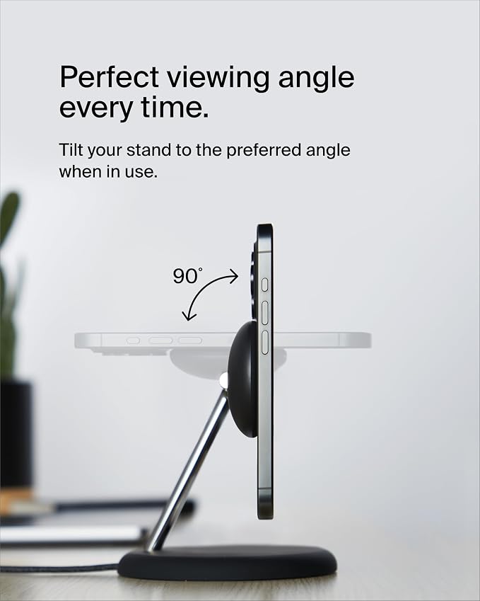 Belkin MagSafe-Compatible 3-in-1 Wireless Charger Stand 15W - Image 5