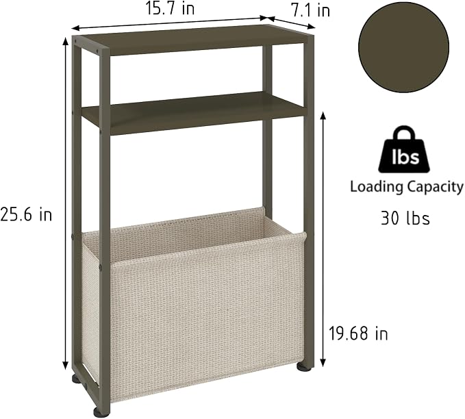Narrow Side Table, Slim End Tables - Image 2