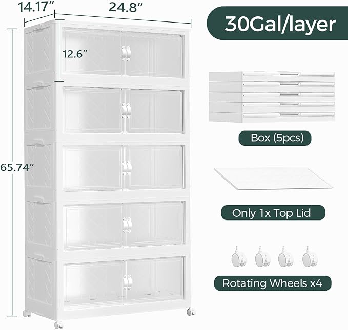 600QT Extra Large Stackable Storage Bins - Image 2