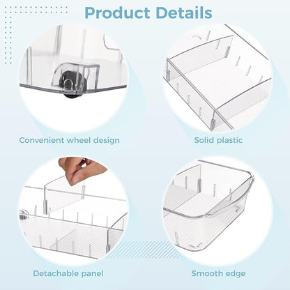 4 PCS Fridge Organizer Bins - Image 3