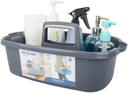 Large Cleaning Supplies Caddy Portable Shower Basket Supply Organizer by JiatuA