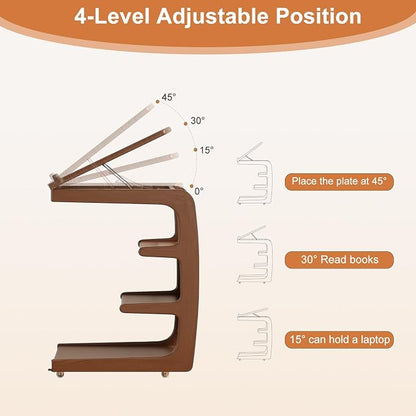 AQIMUELE Rolling Side Table, C Shaped End Table, C Table - Image 9