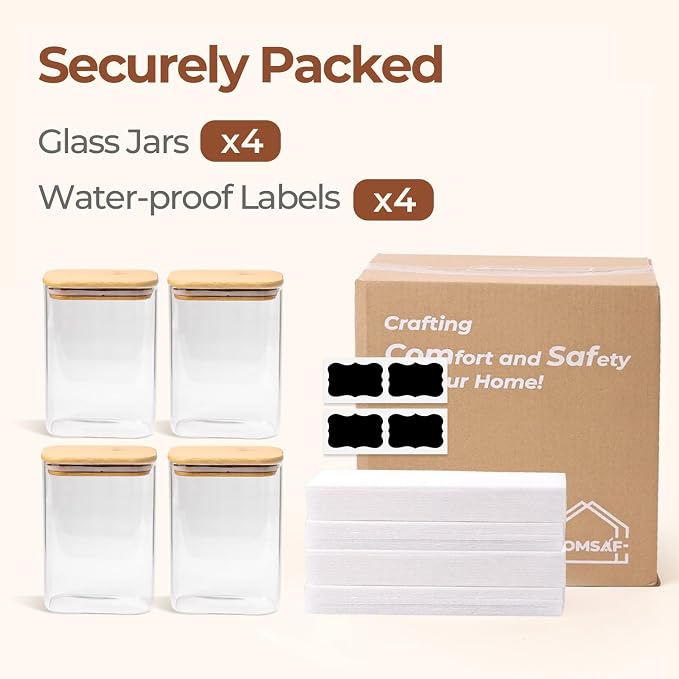 ComSaf 1.8 Qt Rectangle Glass Storage Containers - Image 8