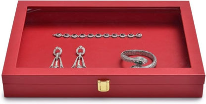 Oirlv Premium Red Leather Jewelry Tray - Image 3