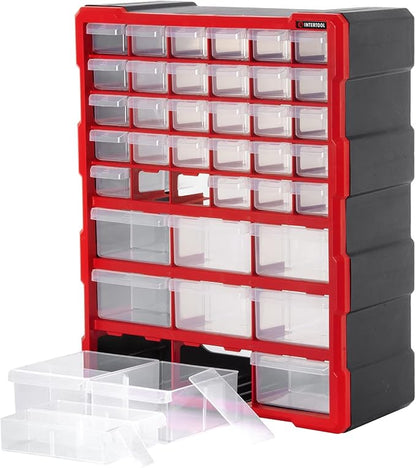 Small Parts Organizer for Hardware & Screws | 39 Removable Bins - Image 5