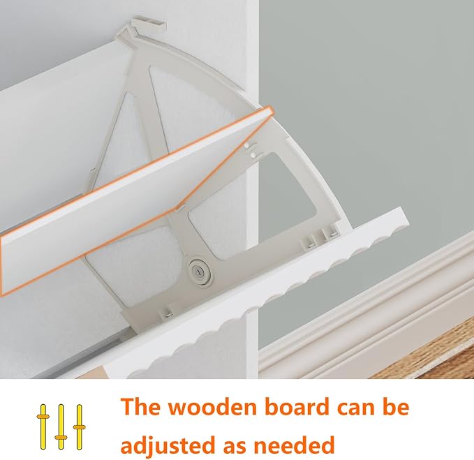 Shoe Cabinet Storage, Modern Freestanding Organizer - Image 4