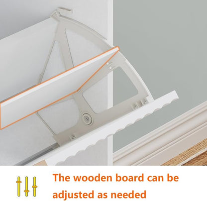 Shoe Cabinet Storage, Modern Freestanding Organizer - Image 4