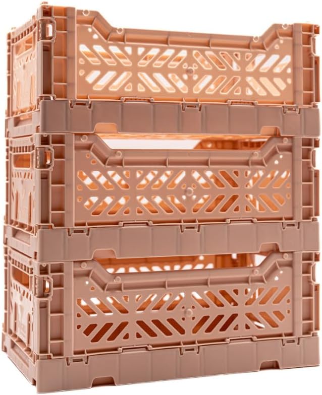 Collapsible Storage Box, Foldable Crate Organizer Bin by LunaCrates