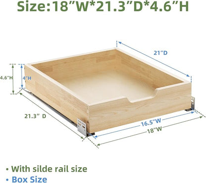 Pull Out Drawers for Cabinets, 16½” W x 21” D Soft Close Slide Out Drawers for - Image 3
