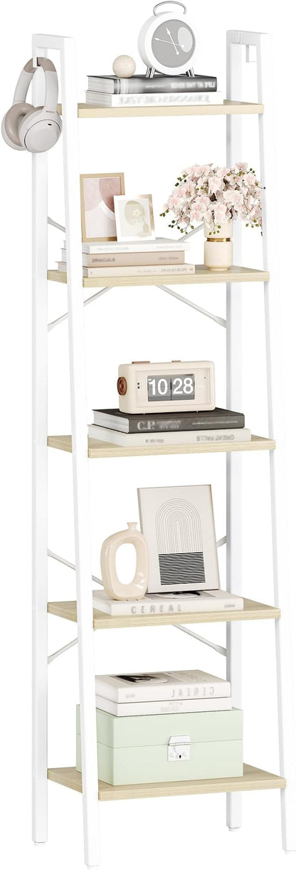 Hzuaneri Ladder Shelf, Freestanding Corner Storage Shelf | Bookcase - Image 8