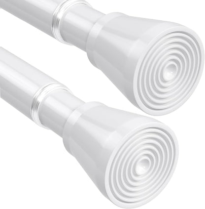 2 Pack White Tension Curtain Rod by MEXAUSPRINGCURTAINRODS