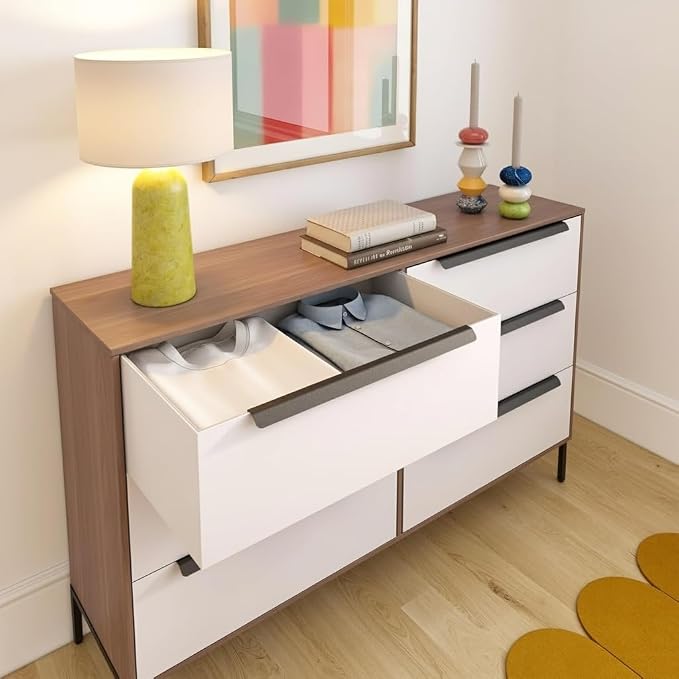 tinge Lira Premium Fabric Dresser - Image 4