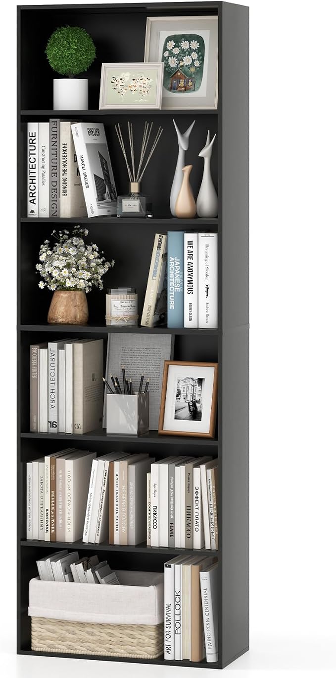 Giantex 6-Tier Bookcase, Freestanding Storage Organizer w/Open Shelves by Giantex