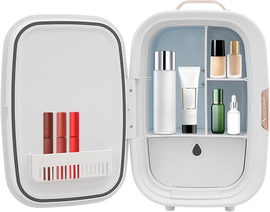 Beauty Fridge for Cosmetics Storage, 12.68Qt Mini Cosmetics Refrigerator by Unknown