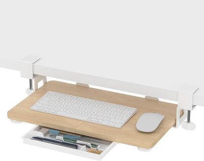 ETHU Keyboard Tray Under Desk, 19.7" X 11.81" Small Size Keyboard Drawer by ETHU