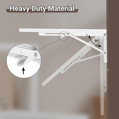 Upgrade Wall Mounted Folding Table 31.5”L x 15.7”W, Laundry Folding Table - Image 6