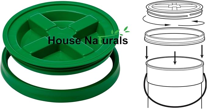 House Naturals Plastic Food Grade Made in USA Bucket - Image 3