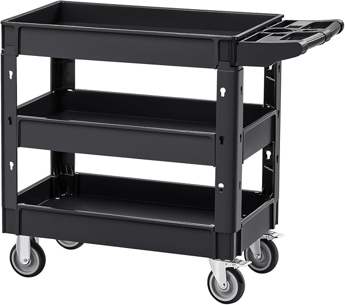VEVOR Utility Cart, 3-Tier Plastic Service Cart - Image 12
