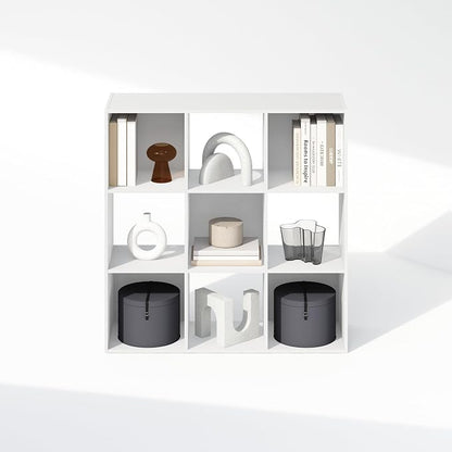 Furinno PELLI Book Shelf, 9-Cube Bookshelf, 3x3 Cube Storage Organizer Bookcase - Image 6
