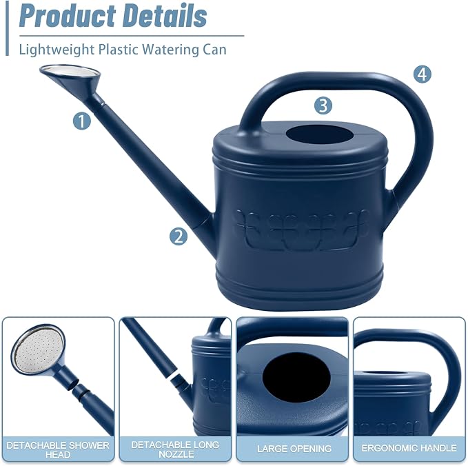 2 Gallon Watering Can, Outdoor Watering Can - Image 6