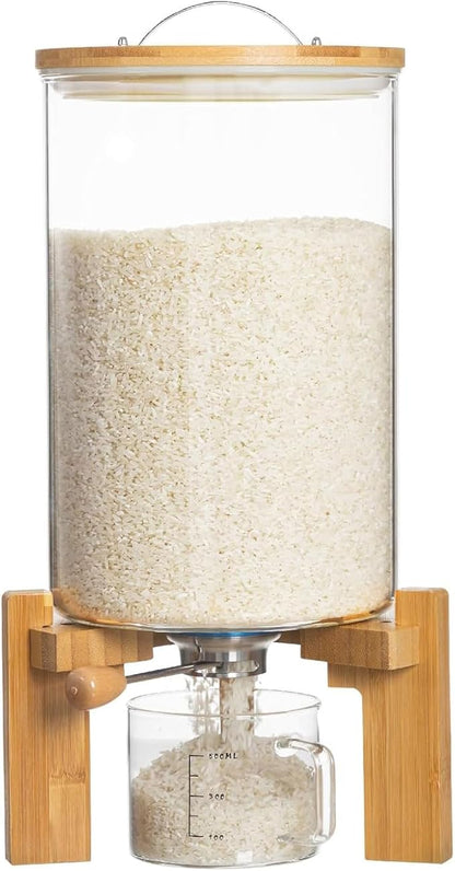 Rice Dispenser, Rice Storage Container, Flour and Cereal Container by Aprilhp