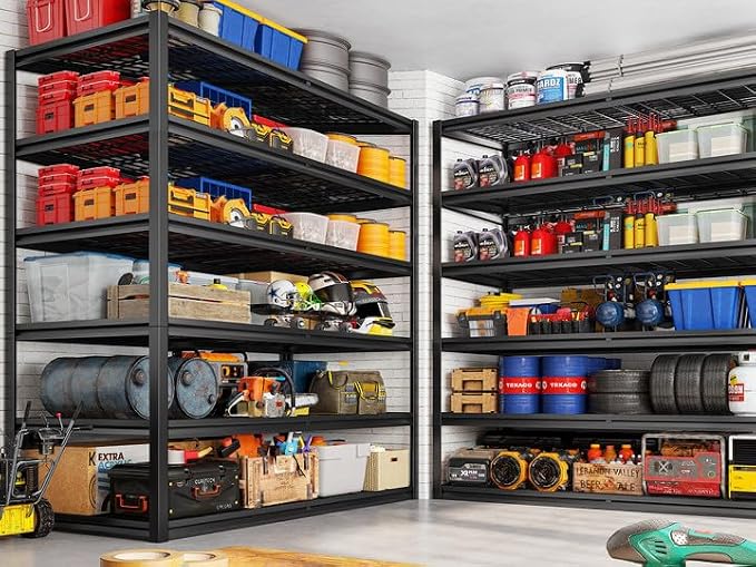 REIBII 3500LBS Garage Shelving, Adjustable Storage Shelves Heavy Duty, 6 Tier - Image 2
