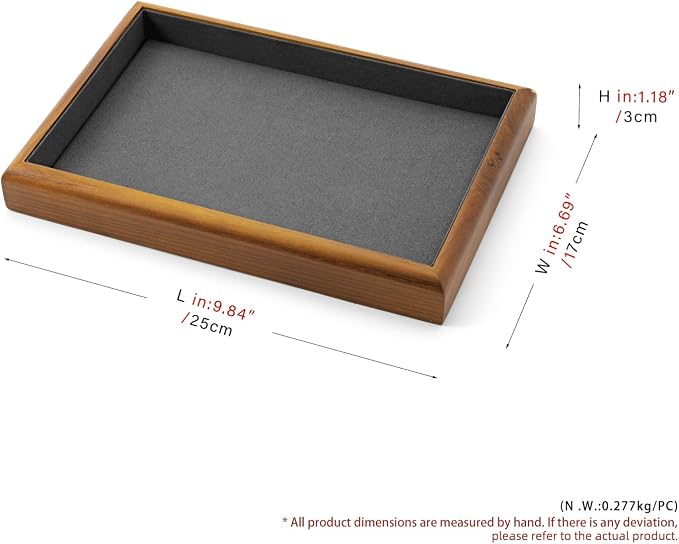 Oirlv Solid Wood Stackable Jewelry Organizer Tray Jewelry Drawer Organizer - Image 8