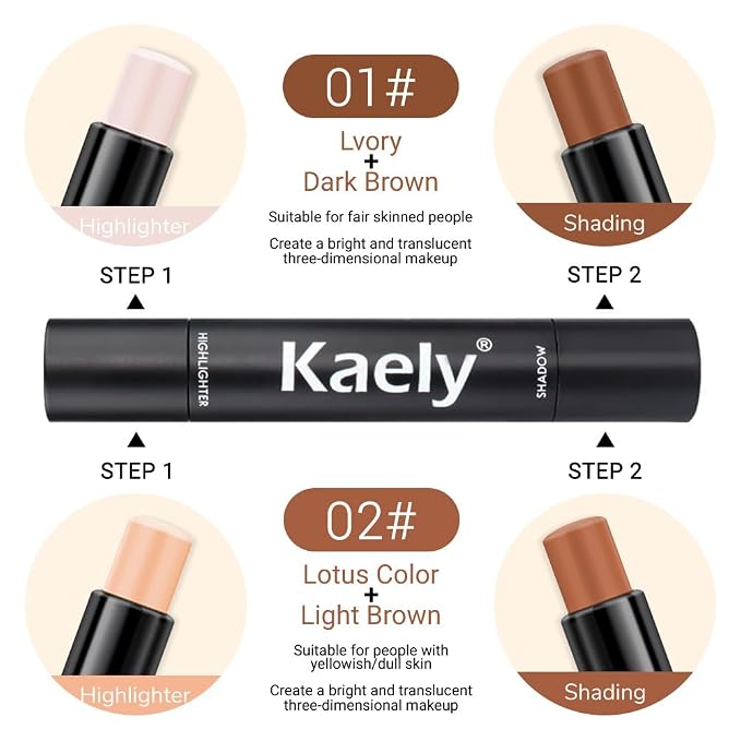 evpct 4 Colors Contour Stick Makeup Set Concealer Stick Cream Contouring - Image 2