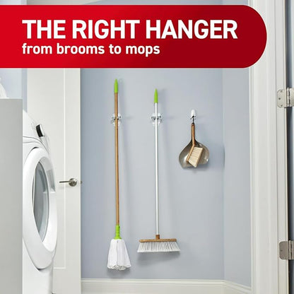 Command Broom Grippers, 3 Hangers and 6 Strips, Damage-Free Mop and Broom - Image 7