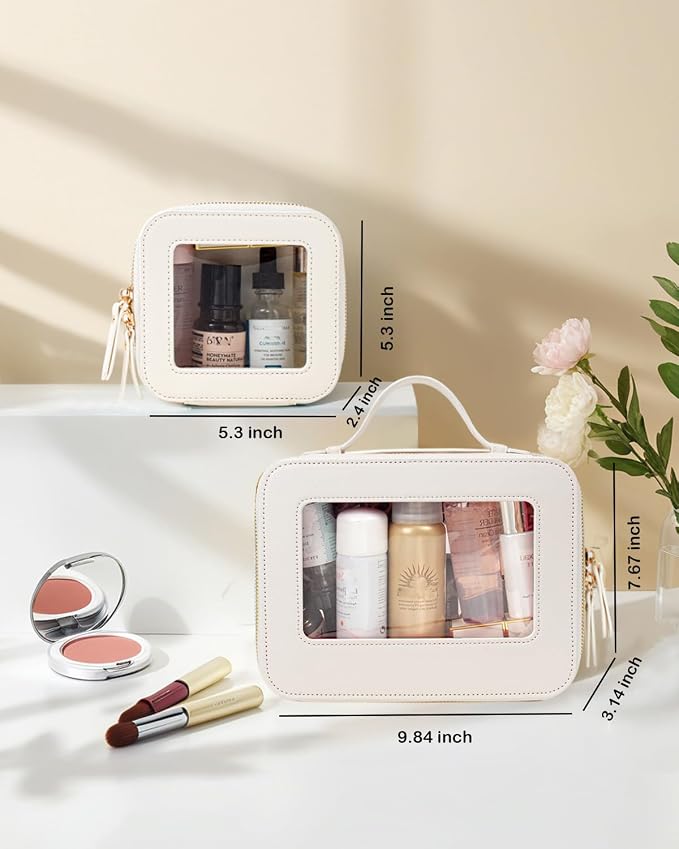 Travel Clear Makeup Bag Set, TSA Approved Cosmetic Bag Case - Image 5