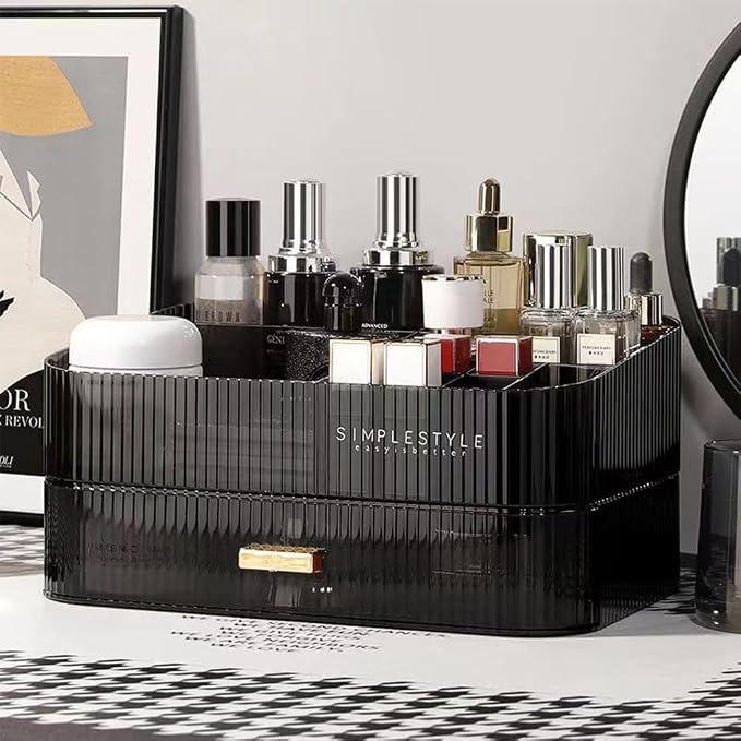 MIUOPUR Makeup Organizer with Stackable Drawers, Bathroom Vanity Organizers and by MIUOPUR