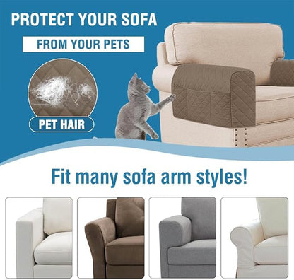 H.VERSAILTEX Couch Arm Covers Water Resistant Armrest Covers - Image 5