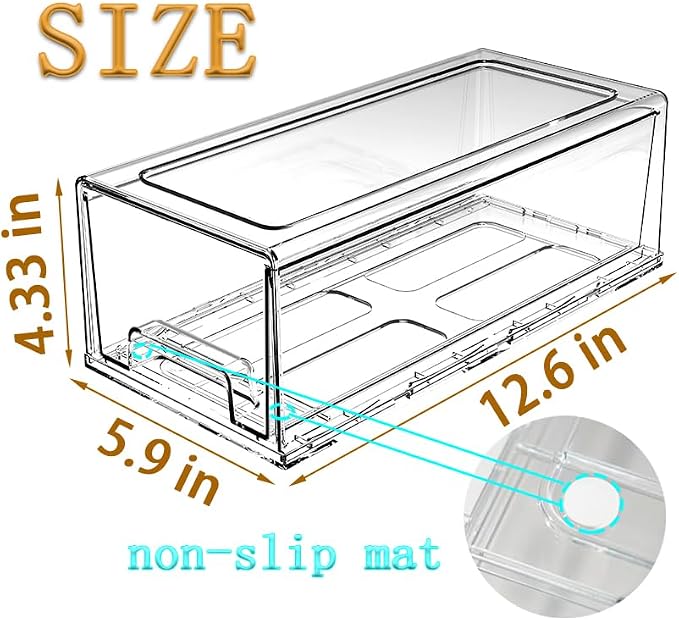 clear Drawer-Type Plastic Storage Box Bins Organizer，Family First Aid Kits - Image 3