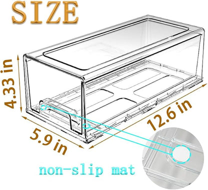 clear Drawer-Type Plastic Storage Box Bins Organizer，Family First Aid Kits - Image 3