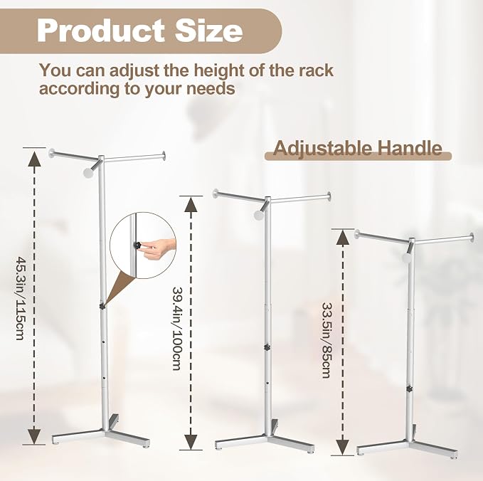 tonchean 34–45 Inch Shopping Bag Holder Stand, Heavy Duty Height Adjustable - Image 3