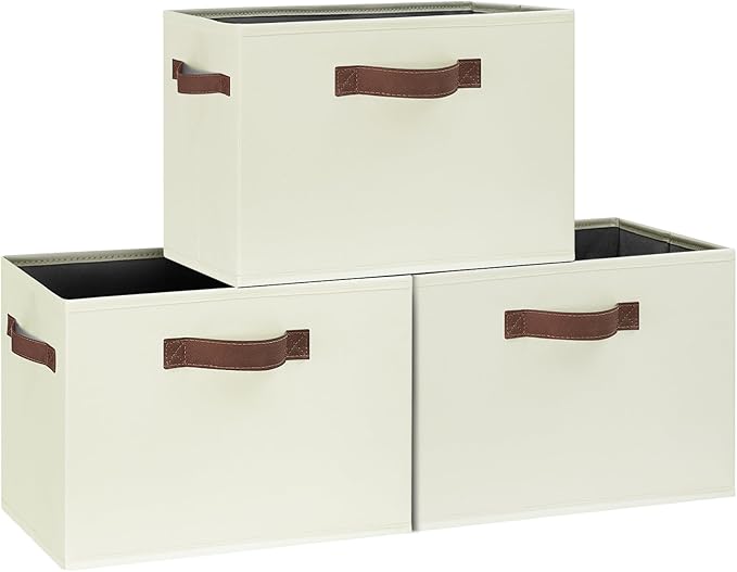 GhvyenntteS Large Fabric Storage Bins by GhvyenntteS