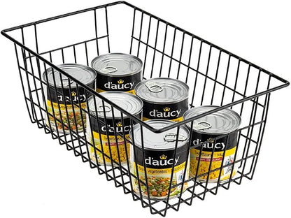 SANNO Freezer Baskets Wire Storage Baskets Closet Baskets Bin Farmhouse - Image 7