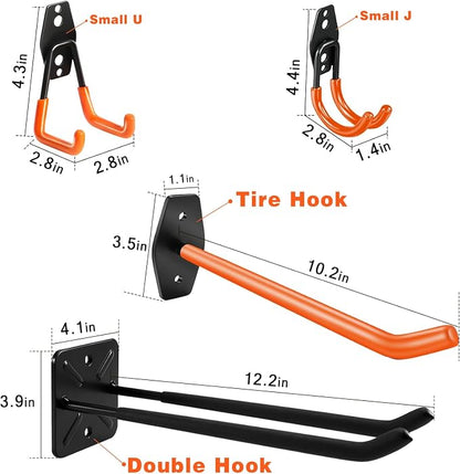20 Pack Garage Storage Hooks Heavy Duty, Steel Bike Hook - Image 3