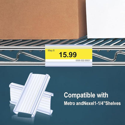 30Pcs Wire Shelf Label Holders, Plastic Wire Rack Label Holder, Compatible - Image 5