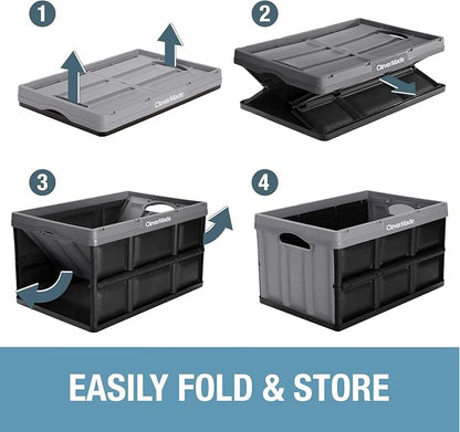 CleverMade Collapsible Storage Bins, 3 Pack, Ocean | Extra-large bins support - Image 8