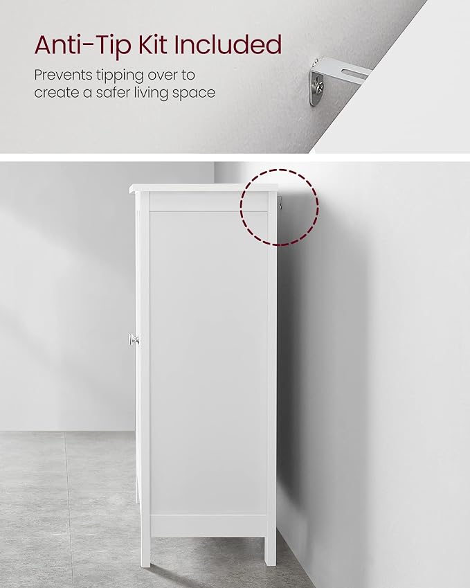 VASAGLE Floor Storage Cabinet, Freestanding Storage Unit - Image 7