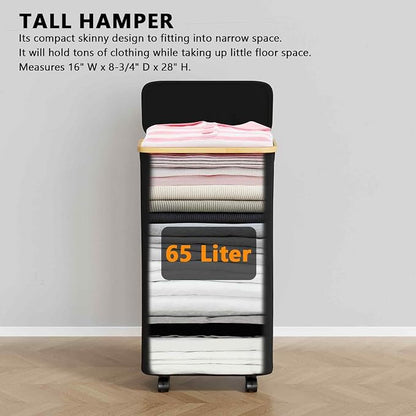 SpaceAid Slim Laundry Hamper - Image 2