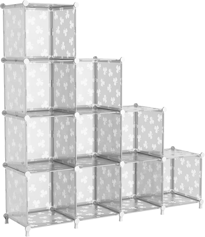 UNKU Cube Storage Organizer, 10 Cube Closet Organizer Storage Shelves, DIY by UNKU